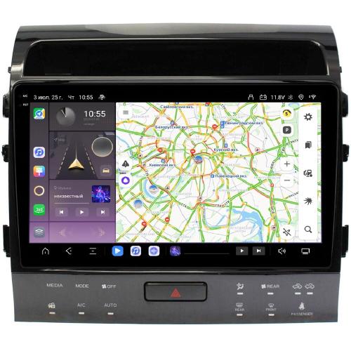 Магнитола для Toyota Land Cruiser 200 2007-2015 (рамка 10, климат на ШГУ) - Kuberg OL-1620-2-ABC QLed+2K, Android 13, TS20, CarPlay, 4G SIM-слот