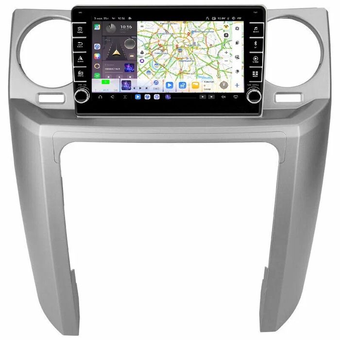 Магнитола для Land Rover Discovery 3 2005-2009 (закругленные углы) - Kuberg SF-9703-2 (кнопки и крутилки) Android 13, TS20, 6+128Гб, CarPlay, 4G SIM-слот