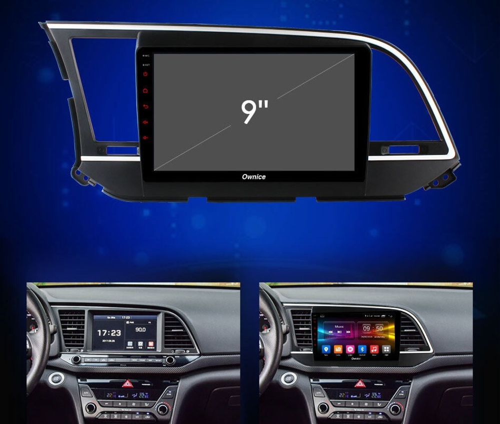 Магнитола для Hyundai Elantra 2016-2018 - Kuberg OL-9708 IPS, Android 10, 8 ядер (TS18), 4G SIM-слот