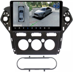 Магнитола для Ford Mondeo 4 2010-2014 - FarCar BX1231-2M-360 монитор 10.36" 2K QLED на Android 13, 6Гб+128Гб, CarPlay, 4G SIM-слот, 4 камеры в комплекте