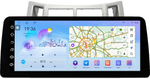 Магнитола для Toyota Vitz 2, Yaris 2 2005-2011 (рамка серебро) - FarCar монитор 12.3" 2K QLED на Android 14, TS10, CarPlay, 4G SIM-слот