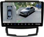 Магнитола для SsangYong Actyon 2 2011-2013 - Teyes CC3-2K-360 на Android 10, Быстрая, 2K QLED, CarPlay, 4G SIM-слот, 4 камеры в комплекте