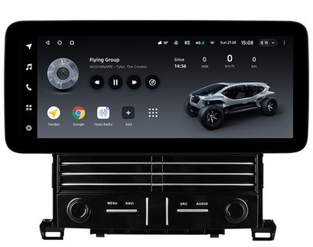 Магнитола для Toyota Alphard, Vellfire H20 2008-2015 (более 10 динамиков, рамка LUX) - Teyes LUX ONE ROUND монитор 12.3", Android 10, CarPlay, 4G SIM-слот