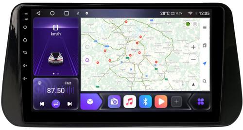 Магнитола для Hyundai Santa Fe 2020+ - Kuberg EW-1704 QLed, Android 12, TS10, CarPlay, 4G SIM-слот