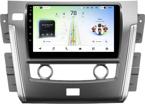 Магнитола для Nissan Patrol Y62 2010-2019 (экран климата внизу) - Teyes CC4L монитор 9" IPS на Android 14, Быстрая, Snapdragon 662, CarPlay, 4G SIM-слот