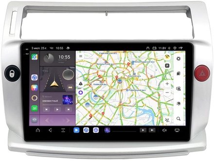 Магнитола для Citroen C4 2004-2011 - Kuberg OL-9932 QLed+2K, Android 13, TS20, CarPlay, 4G SIM-слот