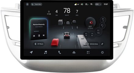 Магнитола для Hyundai Tucson 3 2015-2018 (без штатной КЗВ, рамка серебро) - Teyes CC4-PRO монитор 13" 2K QLED на Android 13, Snapdragon 778G, ИИ, CarPlay, DSP, 4G SIM-слот