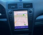 Магнитола для Toyota Camry 40 2006-2011 (климат, рамка с крутилками черная) - Teyes TPRO 2 монитор 9.7" QLED в стиле "Тесла" на Android 10, TS10, 4G SIM-слот