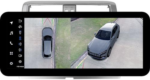 Магнитола для Toyota Land Cruiser Prado 150 2014-2017 (рамка 10) - Teyes LUX ONE 360 монитор 12.3" 2K QLED на Android 10, 6Гб+128Гб, CarPlay, 4G SIM-слот, 4 камеры в комплекте