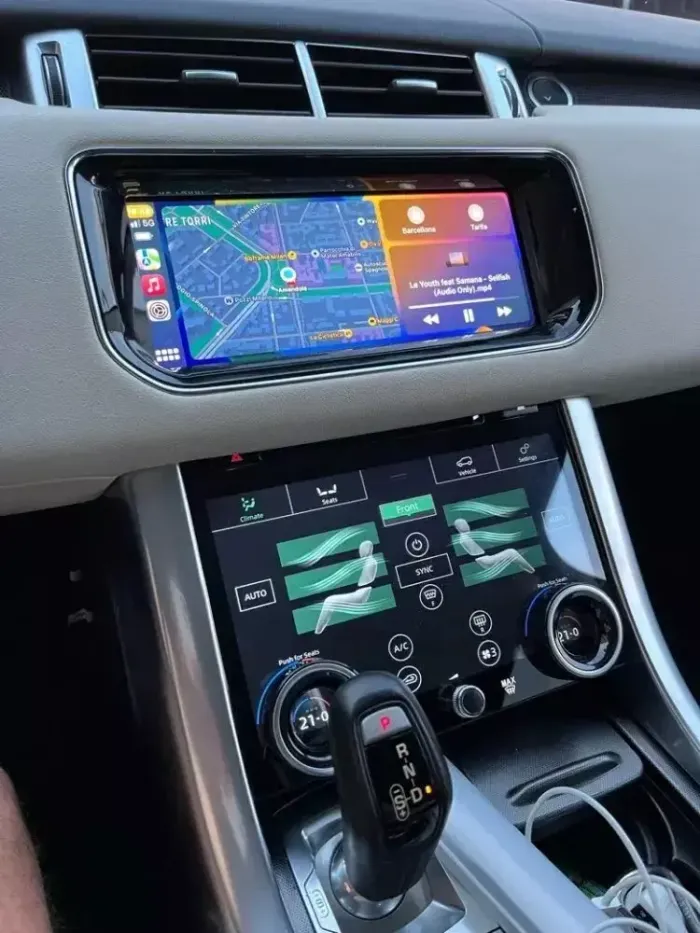 Сенсорная панель климата Range Rover Sport 2013-2017 - Carsys с 9" экраном LCD/ЖК, отверстие под CD/DVD