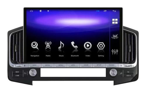 Магнитола для Toyota Land Cruiser 200 2015-2021 (с JBL и 360) - Kuberg KP-T1304 на Android 10, 6Гб+128Гб, 4G SIM-слот, CarPlay