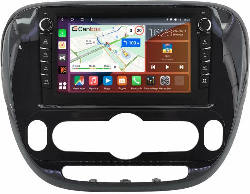 Магнитола для KIA Soul 2 2014-2019 (климат, рамка глянцевая) - Canbox 9-0660 Android 10, Быстрая, CarPlay, 4G SIM-слот