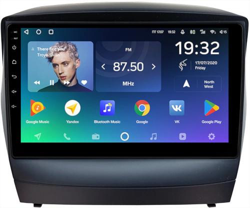 Магнитола для Hyundai iХ35, Tucson 2 2009-2015 (штатный усилитель) - Teyes CC2 PLUS монитор 9" QLED на Android 10, ТОП процессор, 4Гб+64Гб, 4G SIM-слот
