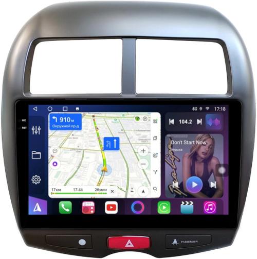 Магнитола для Mitsubishi ASX, Peugeot 4008, Citroen C4 Aircross 2010-2016 - FarCar 026M монитор 10.36" QLED на Android 14, TS18, CarPlay, 4G SIM-слот