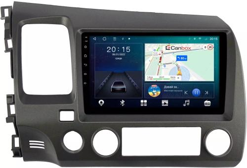 Магнитола для Honda Civic 8 4d 2005-2012 седан - CanBox 9-1061 Android 10, 8-ядер, SIM-слот