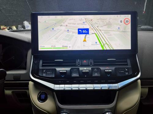 Магнитола для Toyota Land Cruiser 200 2015-2021 (без JBL) - Kuberg ZH-T1603 монитор 16.3"! на Android 12, 8/128ГБ, 4G SIM-слот, блок климата и беспроводная зарядка