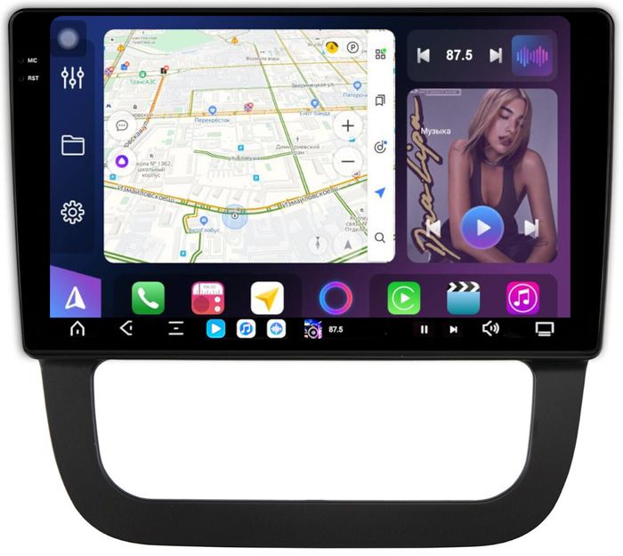 Магнитола для Volkswagen Jetta 5 2005-2010 (климат 2) - FarCar S500-TS20 монитор 10.36" 2K QLED на Android 14, Быстрейшая, CarPlay, 4G SIM-слот