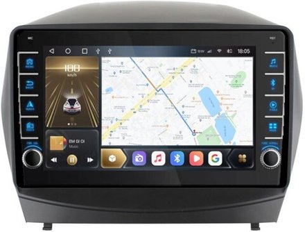 Магнитола для Hyundai iX35 2009-2015 - Kuberg OL-1702 (кнопки и крутилки), Android 12, TS10, CarPlay, 4G SIM-слот