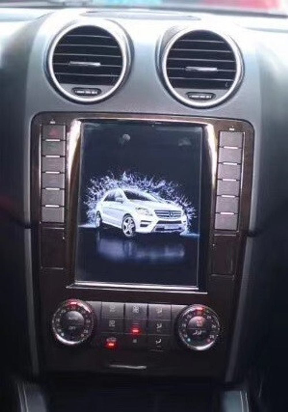Магнитола для Mercedes-Benz ML (W164), GL (X164) 2005-2012 - Kuberg NH-1005 ("Тесла-Стиль") Android 11, 8+128Гб, CarPlay, SIM-слот