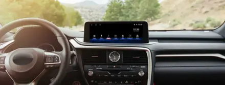 Магнитола для Lexus RX300, RX350, RX450h 2019-2022 (чёрная, с 360) - Kuberg BNR-20RXQ-BL-LVDS монитор 12.3" на Android 10, Carplay, 4G SIM-слот, 8/128Гб