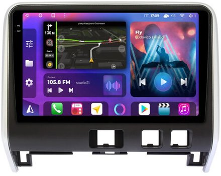 Магнитола для Nissan Serena C27 2016-2019 (рамка матовая) - FarCar BM10-9541 монитор 10.36" QLED на Android 14, TS10, 4+32Гб, CarPlay, 4G SIM-слот