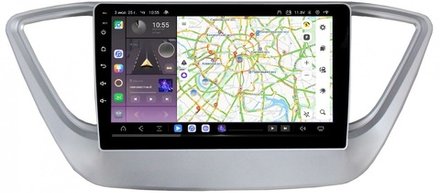 Магнитола для Hyundai Solaris 2 2017-2022, Solaris HS 2024+ - Kuberg QLed, Android 13, TS20, CarPlay, SIM-слот