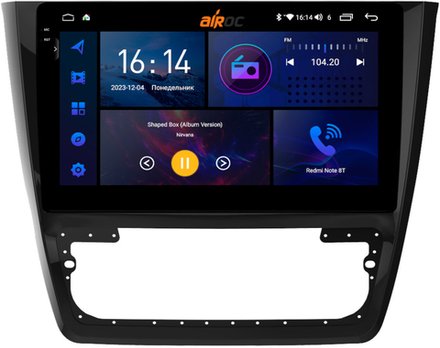 Магнитола для Skoda Yeti 2009-2018 (кондиционер) - AIROC 2K RI-3204 Android 12, QLed+2K, ТОП процессор, 8/128Гб, CarPlay, SIM-слот