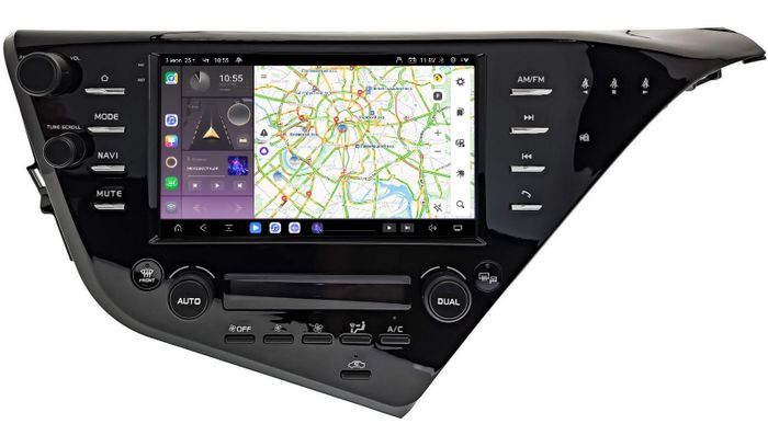 Магнитола для Toyota Camry 70 2017-2020 (c JBL и климатом на ШГУ) - Kuberg SF-9695 QLed, Android 13, TS20, CarPlay, SIM-слот