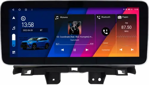 Магнитола для Honda CR-V 2012-2018 (вместо БК) - Canbox H-Line 4156 монитор 12.3" QLED в стиле MERCEDES на Android 10, ТОП-процессор, CarPlay, 4G SIM-слот