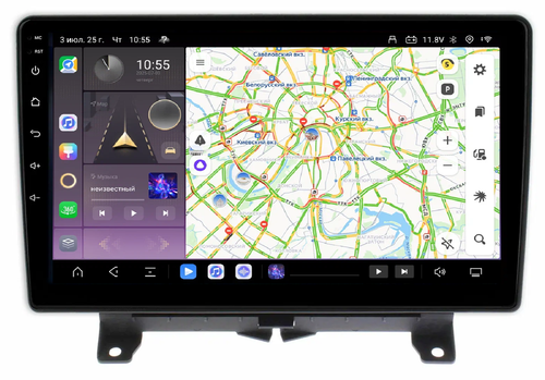 Магнитола для Range Rover Sport 2005-2009 - Kuberg QLed, Android 13, TS20, CarPlay, SIM-слот