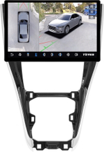 Магнитола для Toyota Harrier 3 XU60 2013-2017 (большая рамка) - Teyes CC3-2K-360 монитор 13" 2K QLED на Android 10, 6Гб+128Гб, CarPlay, 4G SIM-слот, 4 камеры в комплекте