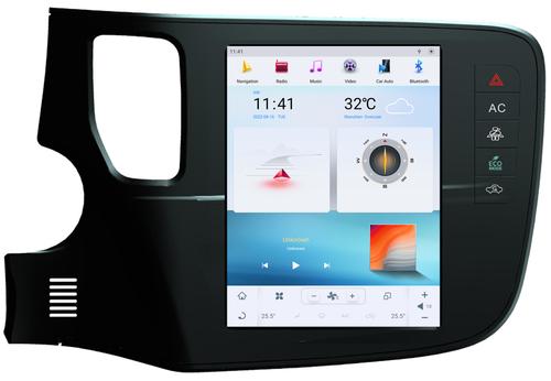 Магнитола для Mitsubishi Outlander 3 2012-2022 - Kuberg ZF-1109-Q6 в стиле "Тесла" монитор 10.4" на Android 11, 8/128Гб, CarPlay, 4G SIM-слот