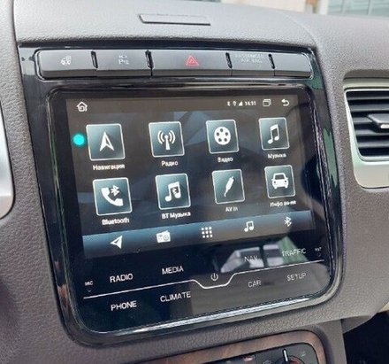 Магнитола для VW Touareg 2010-2018 (RCD550, поддержка подогревов) - RDL-TRG-L на Android 12, 8+128, CarPlay, 4G SIM-слот