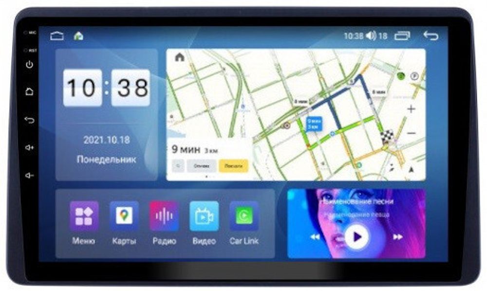 Магнитола для Renault Arkana 2019+, Duster 2020+ - Parafar PF163FHD на Android 13, 8-ядер, 2Гб+32Гб, CarPlay, 4G SIM-слот