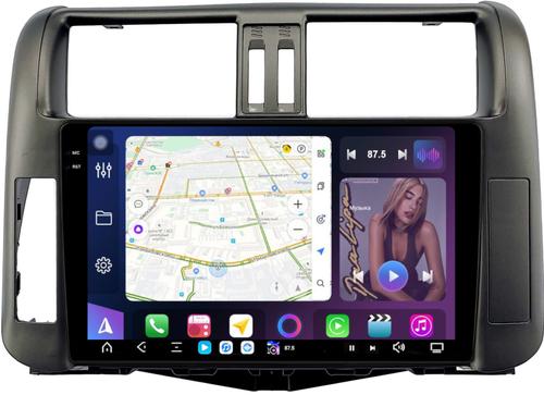 Магнитола для Toyota Land Cruiser Prado 150 2009-2013 (рамка графит) - FarCar S500-TS20 монитор 9.5" 2K QLED на Android 14, Быстрейшая, CarPlay, 4G SIM-слот