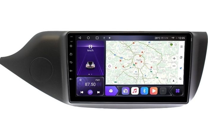 Магнитола для KIA Ceed 2 (JD) 2012-2018 (рамка матовая) - Kuberg OL-9781 IPS, Android 10, 8 ядер (TS18), 4G SIM-слот