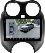 Магнитола для Nissan March K13 2010-2013 - Teyes CC3-2K-360 монитор 9.5" 2K QLED на Android 10, Быстрая, CarPlay, 4G SIM-слот, 4 камеры в комплекте
