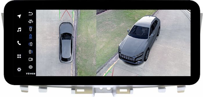 Магнитола для Infiniti QX60, JX35 2012-2016 (пластиковый верх) - Teyes LUX ONE 360 монитор 12.3" 2K QLED на Android 10, 6Гб+128Гб, CarPlay, 4G SIM-слот, 4 камеры в комплекте