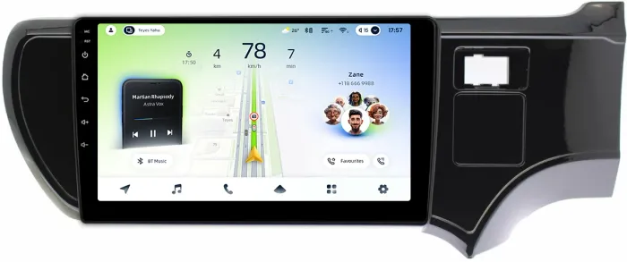 Магнитола для Toyota Aqua 2011-2021 - Teyes CC4L монитор 9" IPS на Android 14, Быстрая, Snapdragon 662, CarPlay, 4G SIM-слот