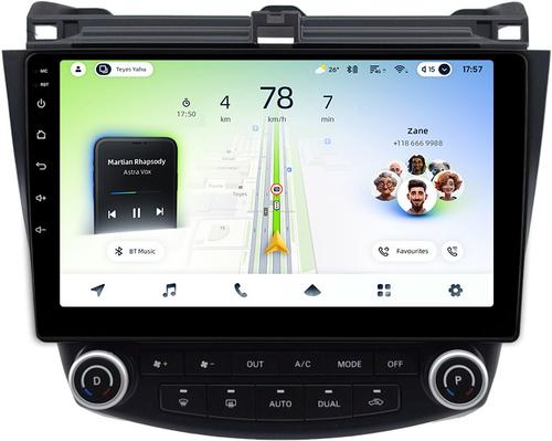 Магнитола для Honda Accord 7 2003-2008 - Teyes CC4L монитор 10" IPS на Android 14, Snapdragon 662, CarPlay, 4G SIM-слот