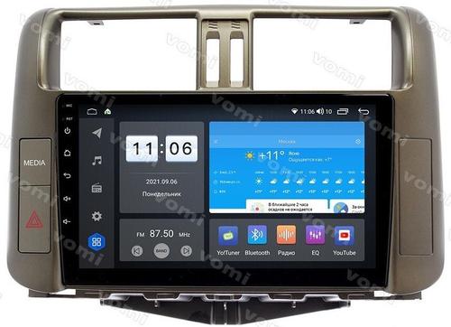 Магнитола для Toyota Land Cruiser Prado 150 2009-2013 (взамен 7" навигации) - ZX593R9-7862 Android 10, ТОП процессор, SIM-слот