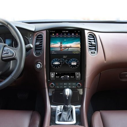 Магнитола для Infiniti EX25, EX35, EX37, QX50 2007-2017 - Kuberg ZF-1250-Q6 экран 12.1" в стиле "Тесла" на Android 11, 8/128Гб, CarPlay, 4G SIM-слот
