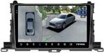 Магнитола для Toyota Highlander 3 U50 2013-2020 - Teyes CC3-2K-360 на Android 10, Быстрая, 2K QLED, CarPlay, 4G SIM-слот, 4 камеры в комплекте