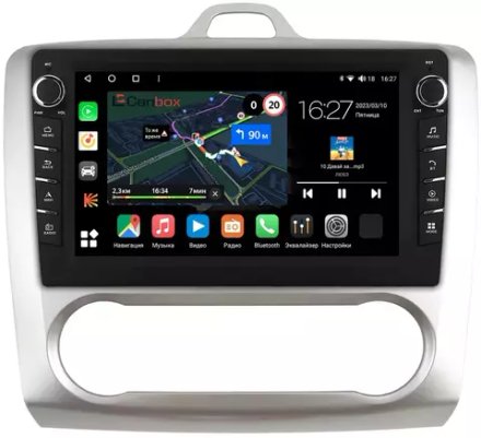 Магнитола для Ford Focus 2 2004-2011 (климат) - Canbox 9060 Android 10, ТОП процессор, CarPlay, 4G SIM-слот