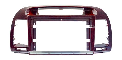Комплект рамки с разъёмами 9" Toyota Camry 30 2001-2006 тёмное дерево