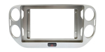 Комплект рамки с разъёмами 10"+can VW Tiguan 2007-2017 (любая аварийка) серебро