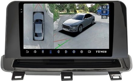 Магнитола для Nissan Rogue T33, X-Trail T33 2020+ (поддержка 360, рамка тип 2) - Teyes CC3-2K-360 на Android 10, 2K QLED, 6Гб+128Гб, CarPlay, 4G SIM-слот, 4 камеры в комплекте