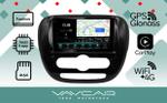 Магнитола для KIA Soul 2014-2019 (климат, рамка глянец) - Vaycar VA27-526A-2K на Android 13, Быстрая, 2K QLED, CarPlay, 4G SIM-слот