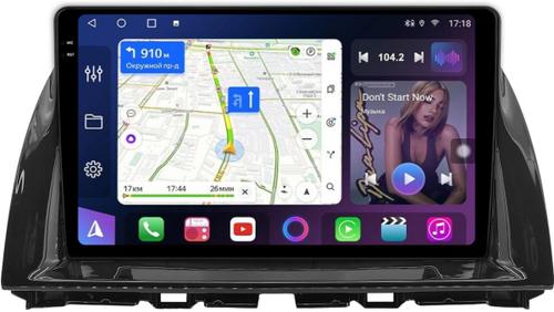 Магнитола для Mazda CX-5 2011-2017 - FarCar BM2007M-2K монитор 10.36" 2K QLED на Android 14, TS10, 4+32Гб, CarPlay, 4G SIM-слот
