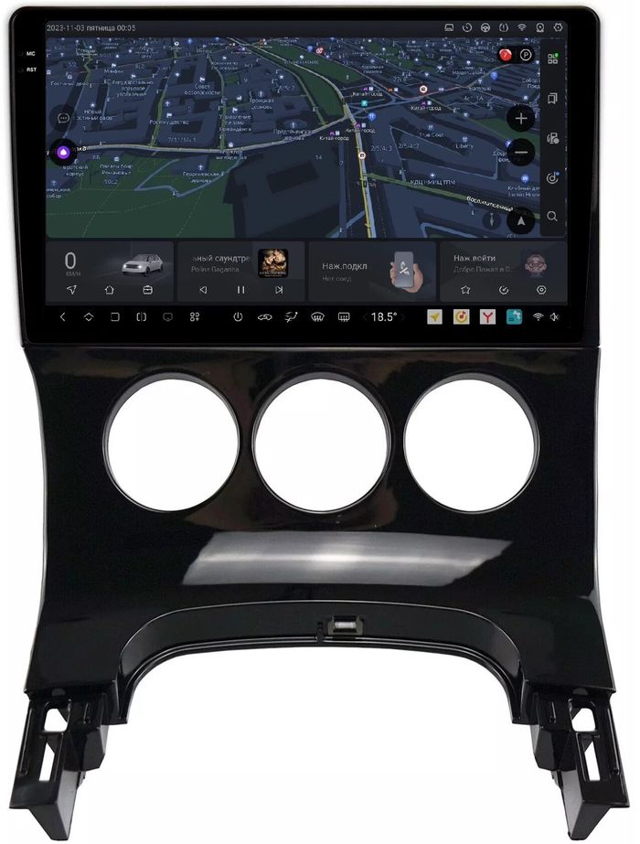 Магнитола для Peugeot 3008 2010-2017 (кондиционер) - Kuberg OL-9965-M QLed+2K, Android 13, UIS7870 (DUDU7), CarPlay, SIM-слот